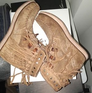 El Vaquero Suede lace up Bootie Size 10 New W/Box